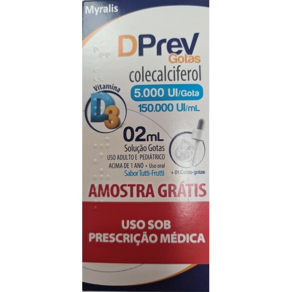 DPREV - COLECALCIFEROL 5.000UI- 150.000UL/ml - GOTAS - 2ml